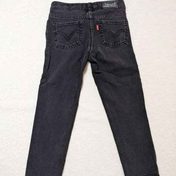Levi's Super Skinny Knit Jeans in Black - size 4T - Picture 3 of 12